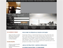 Tablet Screenshot of personal-injury-ontario.ca